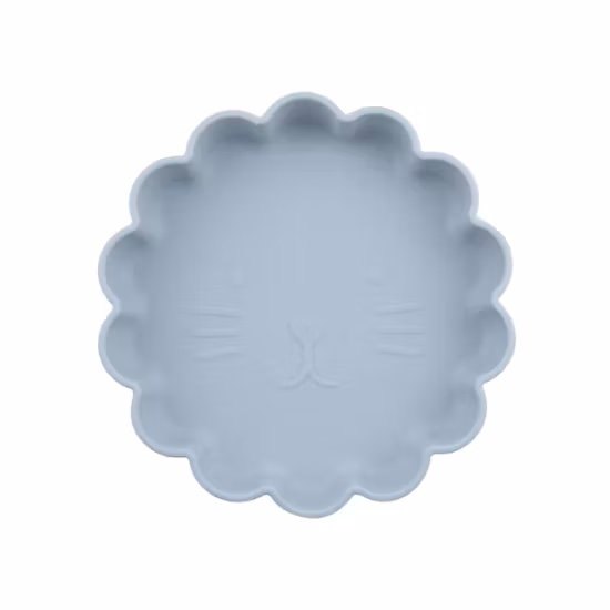 BabyBloom Barntallrik Med Volangkant Blå