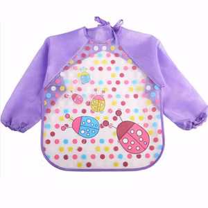 BabyBloom Haklapp Med Ärmar Lila