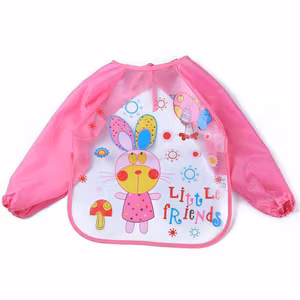 BabyBloom Haklapp Med Ärmar Rosa