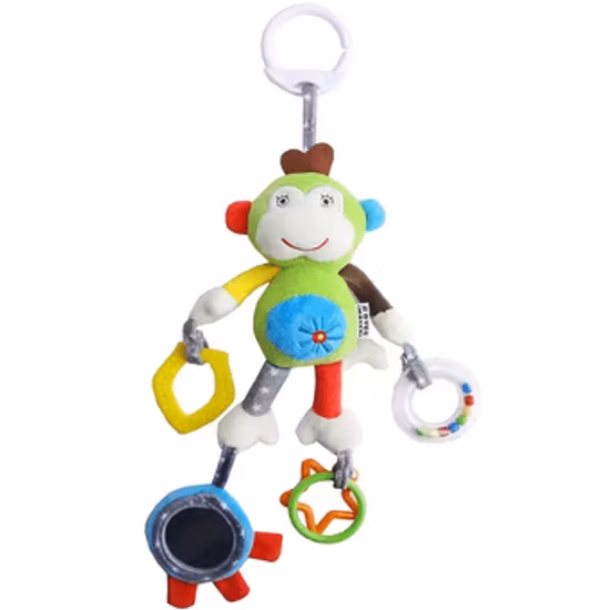 Snuggle Sprouts Barnvagnsleksak Med Skallra Apa