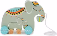 Bieco Dragleksak Elefant Familj