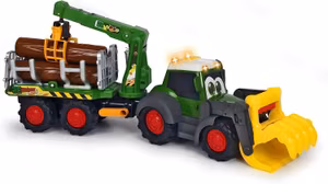 Dickie Toys Grävmaskin Med Släpvagn