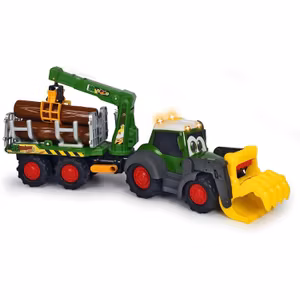 Dickie Toys Grävmaskin Med Släpvagn