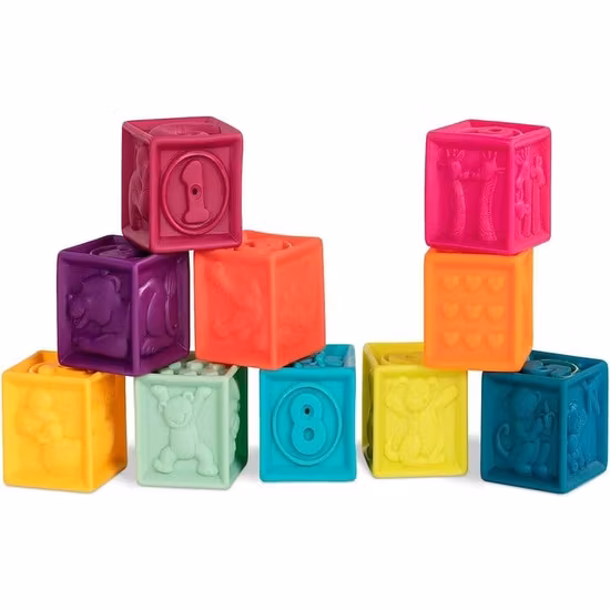 Battat Toys Mjuka Baby Byggklossar