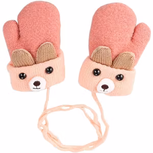 Easey Ullstickade Babyvantar Rosa