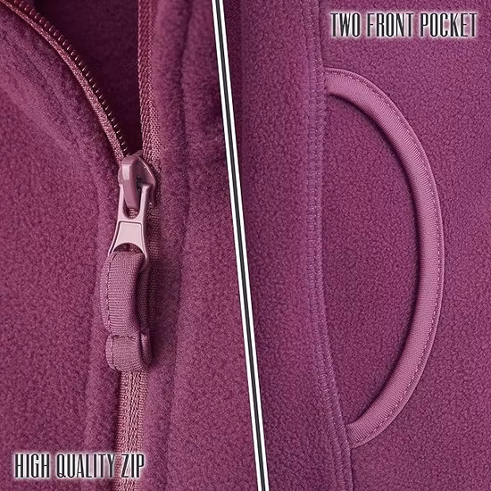 Citycomfort Fleecejacka Lila