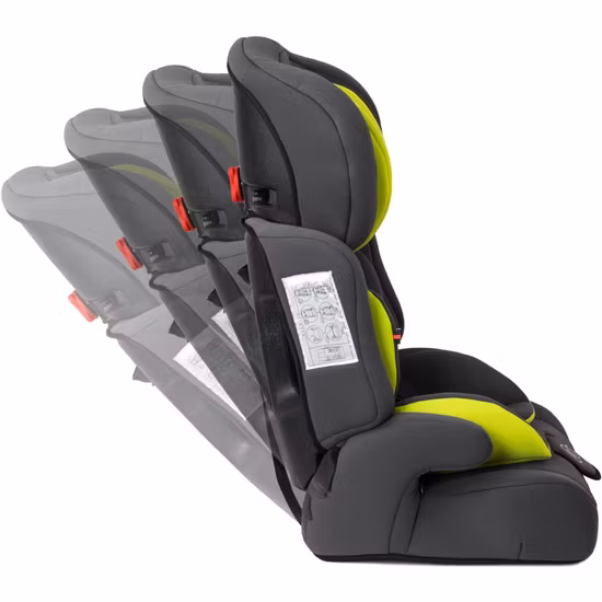 Kinderkraft Comfort Up Bilbarnstol, Grey/Green