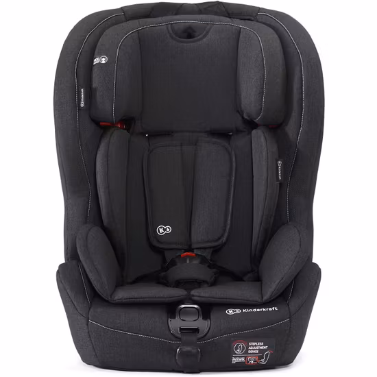 Kinderkraft Safety Fix Bilbarnstol, Svart