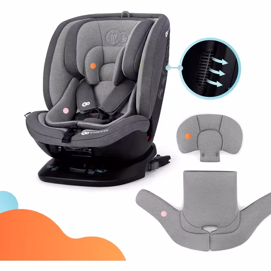 Kinderkraft Xpedition Svängbar 360°, Svart