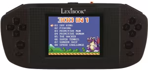 Lexibook Power Arcade, 300 Spel Spelkonsol, Svart