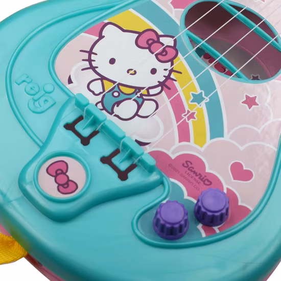 Hello Kitty Gitarr Med Stativ