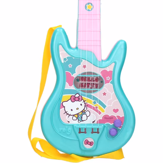 Hello Kitty Gitarr Med Stativ