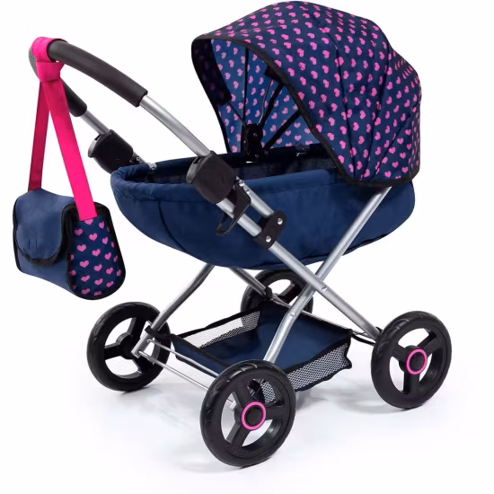 Bayer Design Dockvagn Cosy, Blå/Rosa