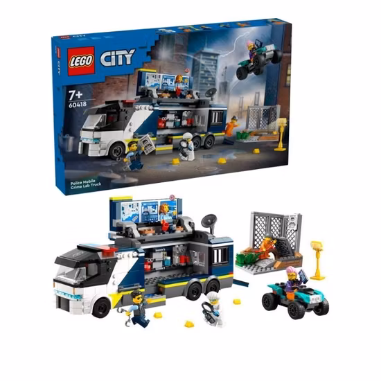 LEGO City 60418 Polisens Mobila Laboratoriebil