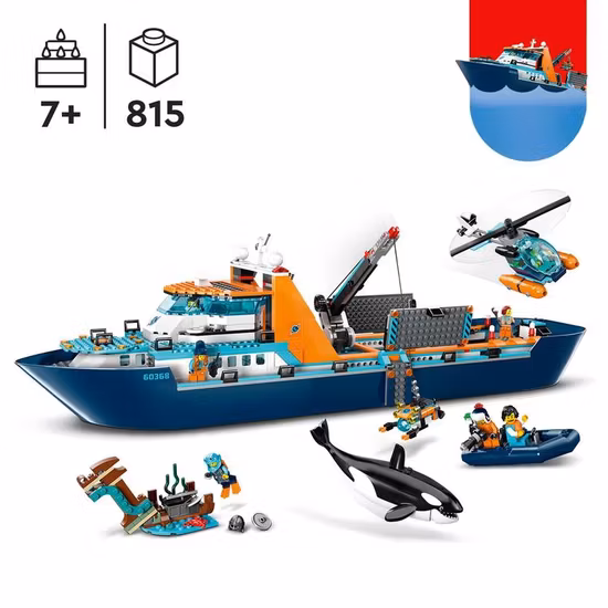 LEGO City Exploration 60368 Polarutforskare och skepp