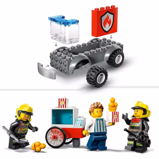 LEGO City Fire 60375 Brandstation Och Brandbil