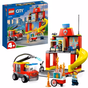 LEGO City Fire 60375 Brandstation Och Brandbil