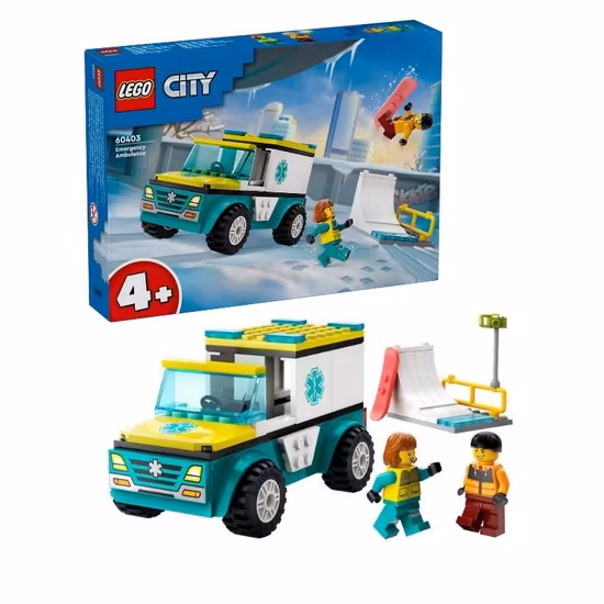 LEGO City 60403 Ambulans och snowboardåkare