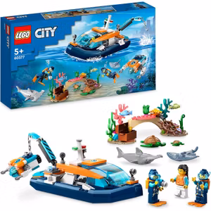 LEGO 60377 City Utforskare Och Dykarbåt