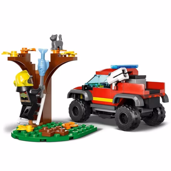 LEGO City Fire 60393 Räddning med fyrhjulsdriven brandbil