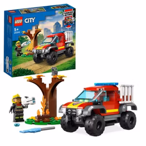 LEGO City Fire 60393 Räddning med fyrhjulsdriven brandbil