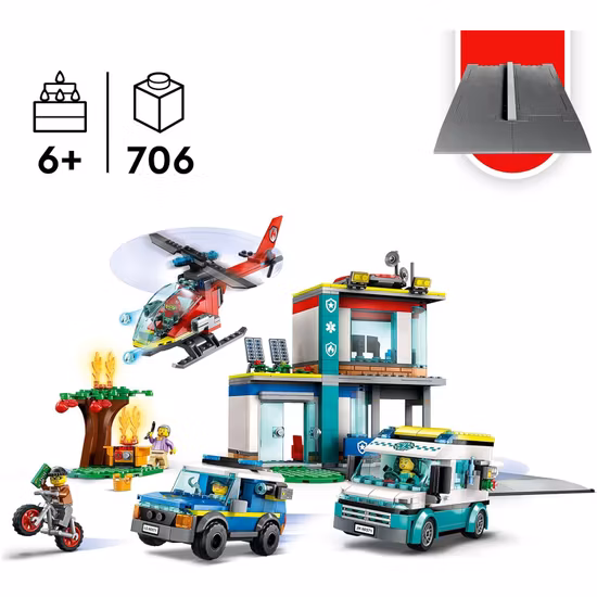 LEGO City Police 60371 Utryckningsfordonens högkvarter