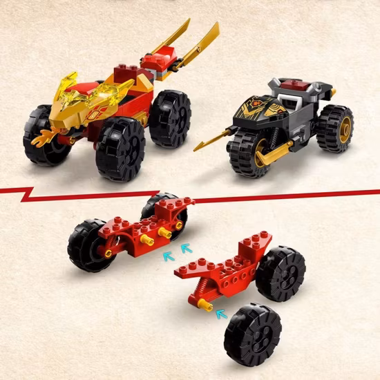 LEGO Ninjago 71789 Kais och Ras bil- och motorcykelstrid