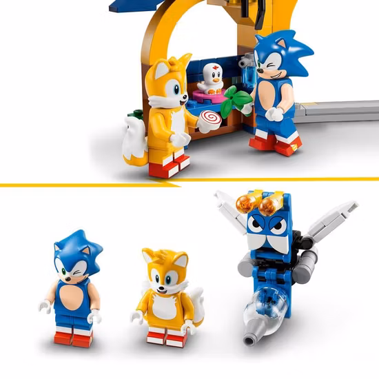 LEGO Sonic 76991 Tails verkstad och tornadoplan