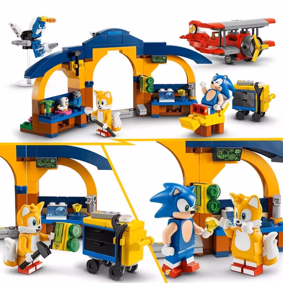 LEGO Sonic 76991 Tails verkstad och tornadoplan