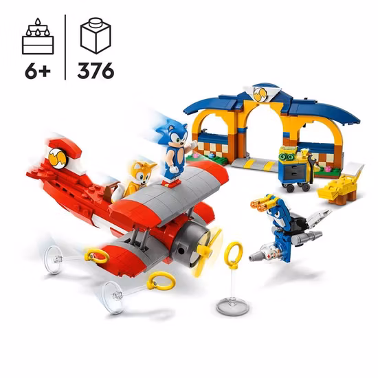 LEGO Sonic 76991 Tails verkstad och tornadoplan