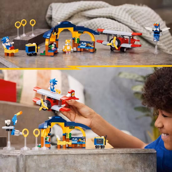 LEGO Sonic 76991 Tails verkstad och tornadoplan