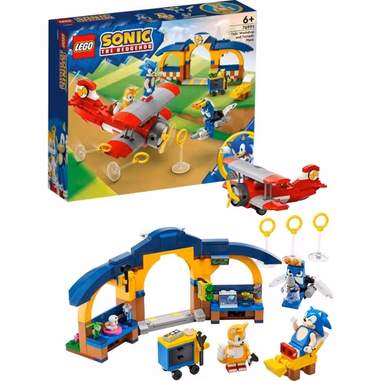 LEGO Sonic 76991 Tails verkstad och tornadoplan
