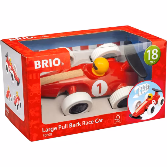 BRIO Stor Pull Back Racerbil 30308