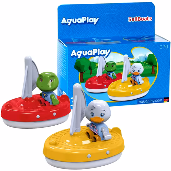 Aquaplay 2-Pack Segelbåtar Med Figurer