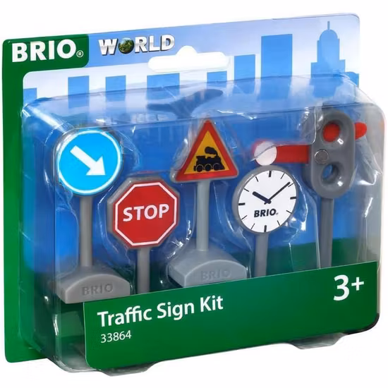 BRIO World 33864 Set med Trafikskyltar
