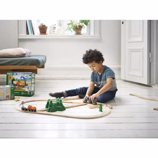 BRIO World 33878 Startset med Lyftkran Och Lastsats