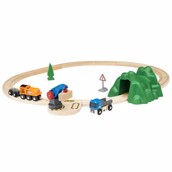 BRIO World 33878 Startset med Lyftkran Och Lastsats