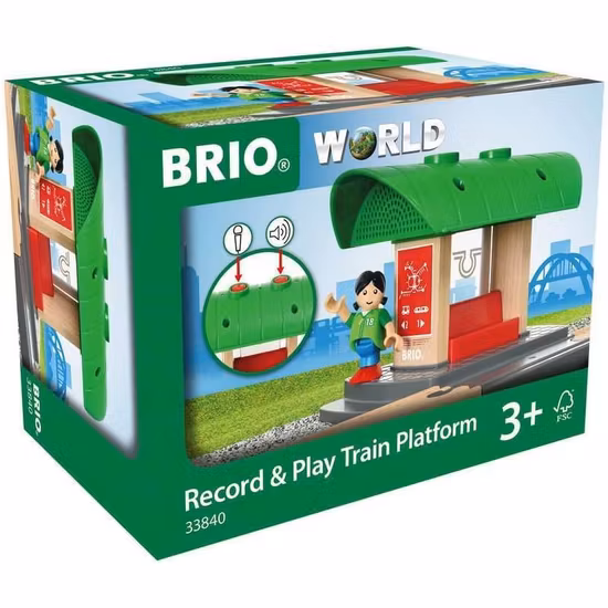 BRIO 33840 Tågstation Med Ljud