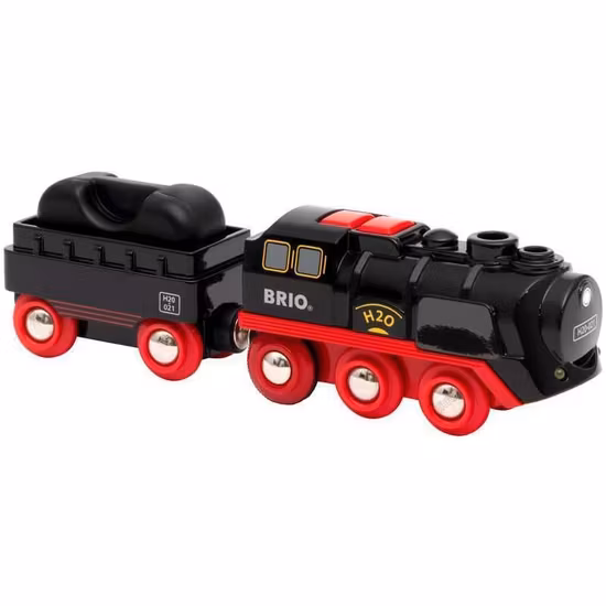 BRIO World Batteridriven Ånglok med Vattentank