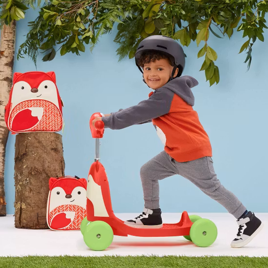 Gåbil Skip Hop Zoo Ride-On Toy 3-i-1 Räv