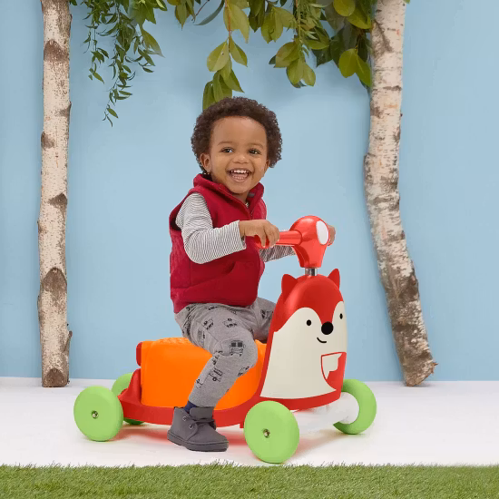 Gåbil Skip Hop Zoo Ride-On Toy 3-i-1 Räv