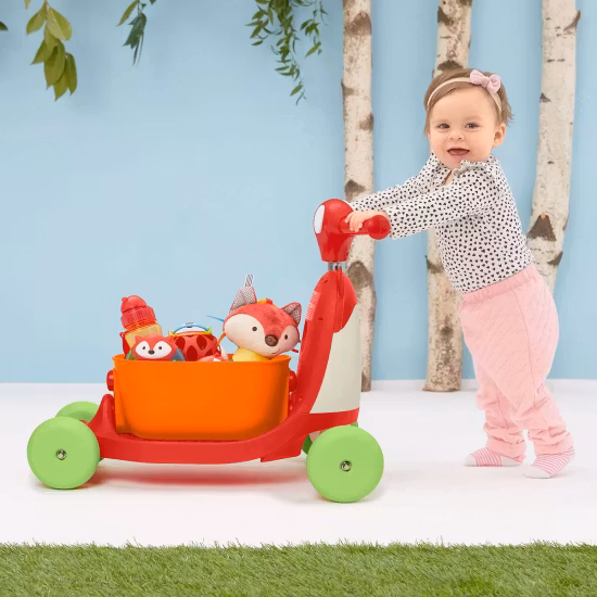 Gåbil Skip Hop Zoo Ride-On Toy 3-i-1 Räv