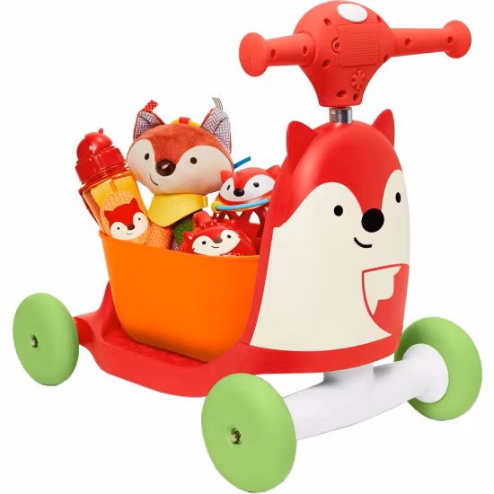 Gåbil Skip Hop Zoo Ride-On Toy 3-i-1 Räv
