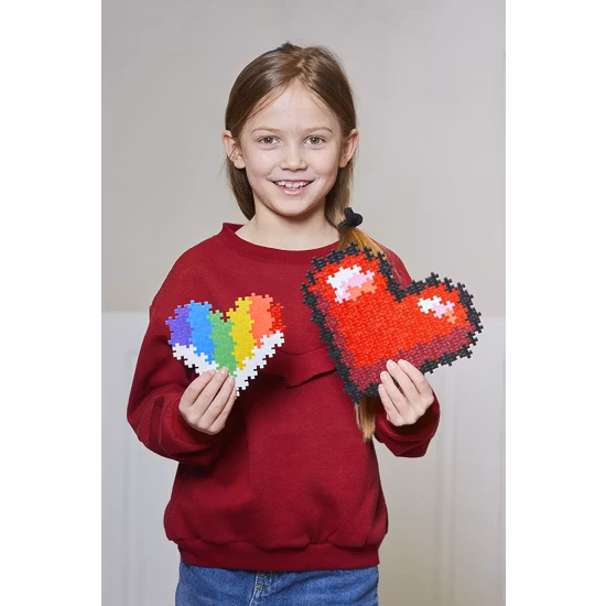Plus Plus Pussel efter Nummer Hjärtan