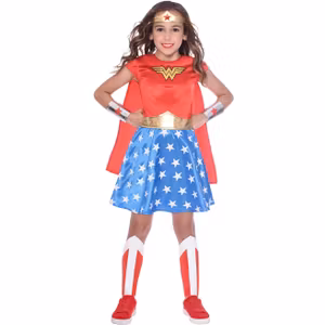 Wonder Woman Klassisk Barn Maskeraddräkt