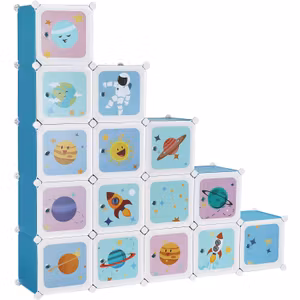 Songmics Förvaringshylla Blå