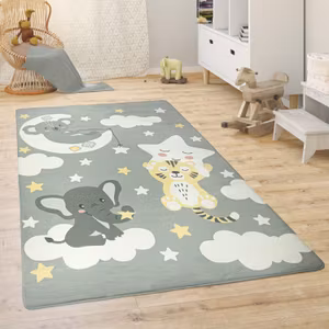 Paco Home Barnmatta Grey Animals