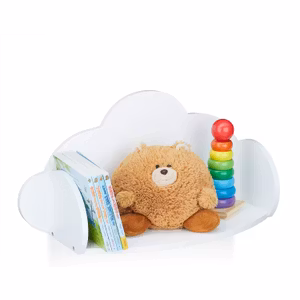 Relaxdays Vägghylla Moln Vit