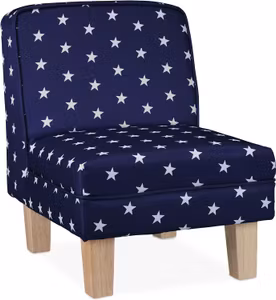 Relaxdays Fåtölj Marinblå