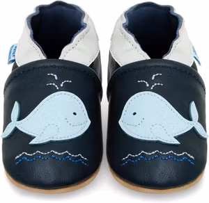 Juicy Bumbles Mjuka Lära-Gå Skor Blåval